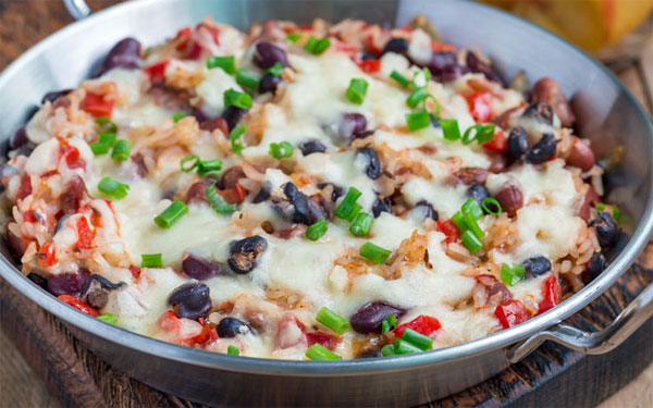 Bean and rice casserole