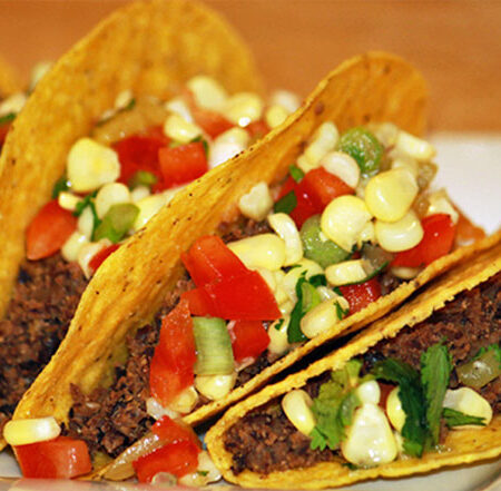 Black Bean Tacos with Corn Salsa