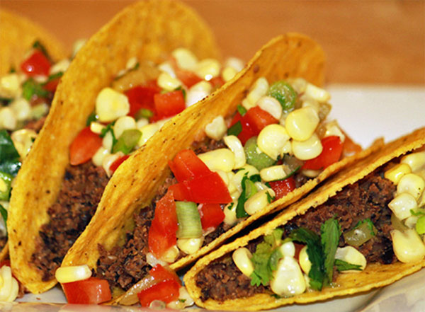 Black Bean Tacos with Corn Salsa