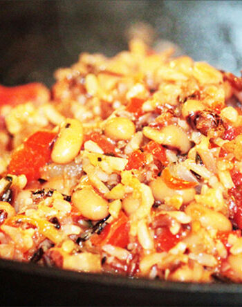 Black-Eyed Peas and Wild Rice