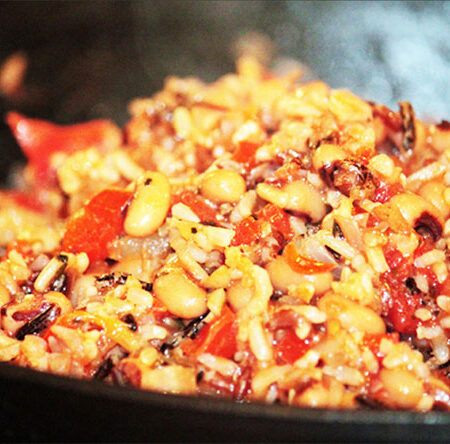 Black-Eyed Peas and Wild Rice