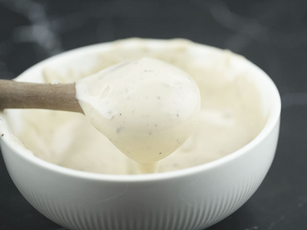 Bowl of Caesar dressing