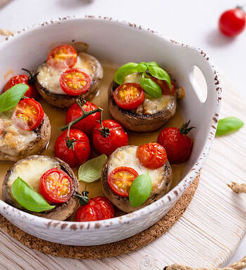 Caprese Stuffed Portobellos