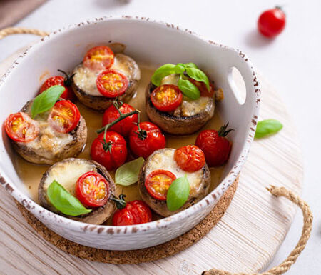 Caprese Stuffed Portobellos