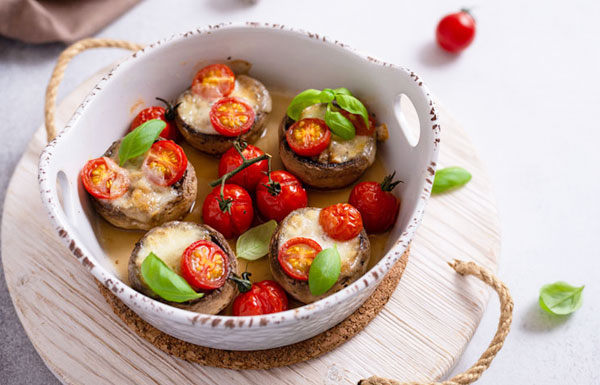Caprese Stuffed Portobellos