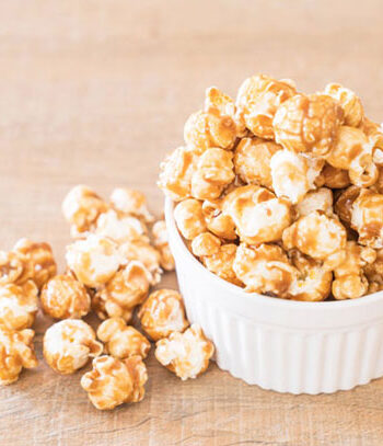 bowl of caramel corn