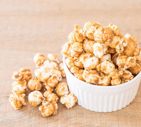 bowl of caramel corn