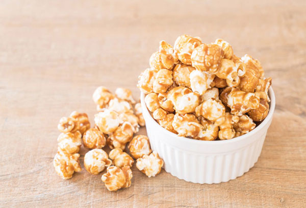 bowl of caramel corn