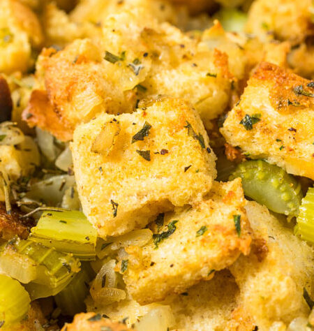 Crock pot vegan stuffing