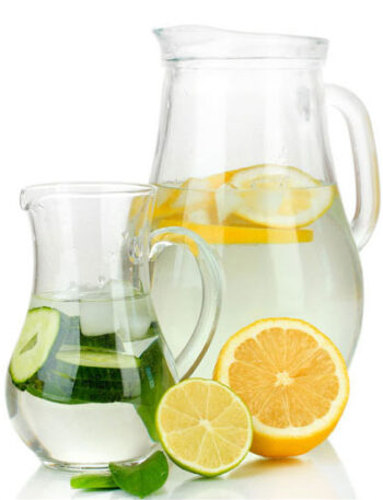 Pitcher of water with lemon and limes