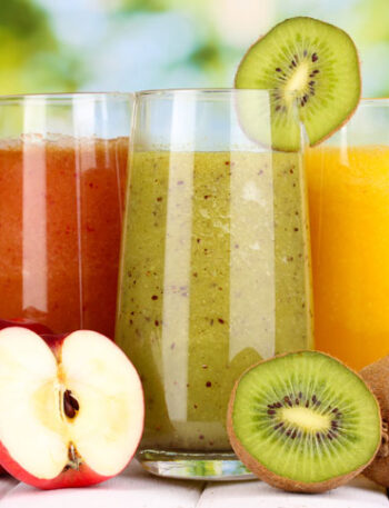 Three glasses of Juice.