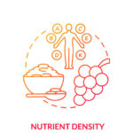 Nutrient Density Graphic Design of Cereal and Grapes