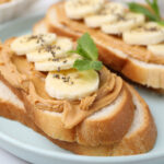 Peanut Butter and banana sandwiches.