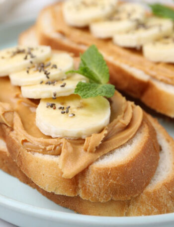 Peanut Butter and banana sandwiches.